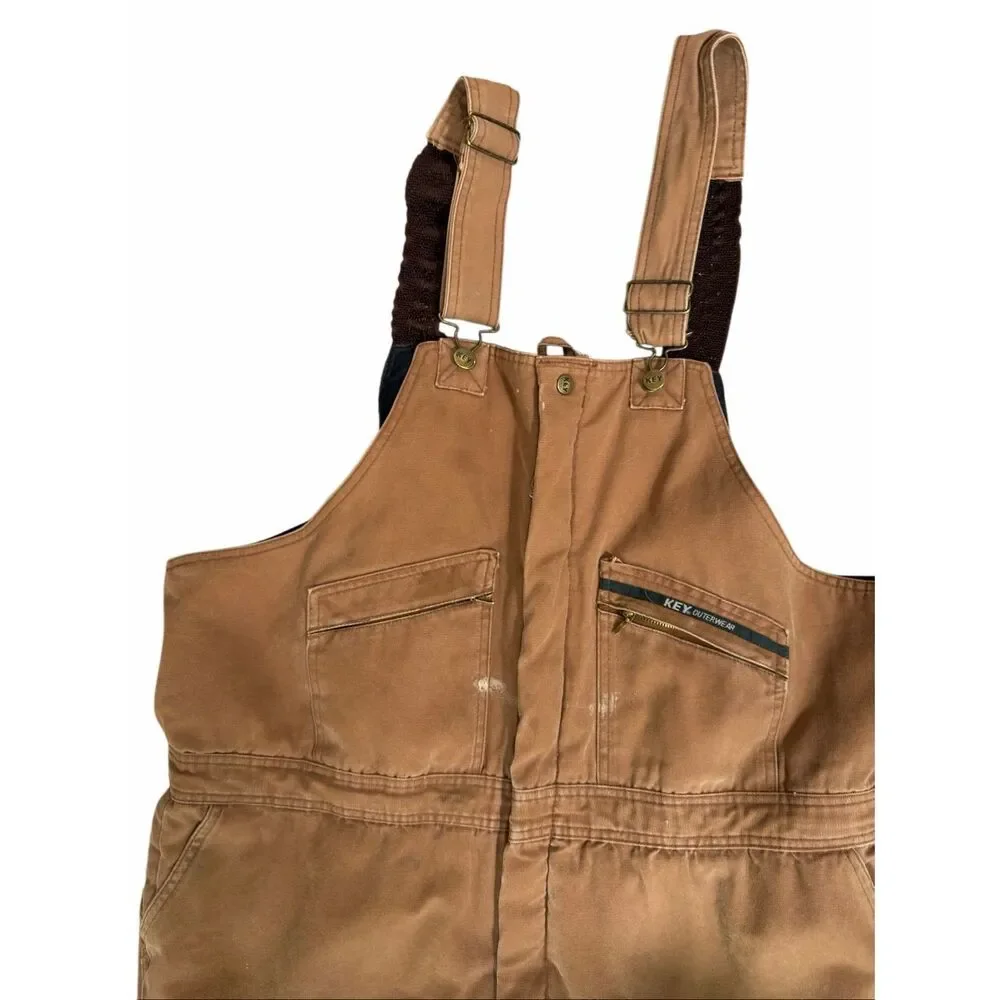 Key Men’s Insulated Coveralls Overalls 3xls 48x30 Approximate Workwear Vintage T